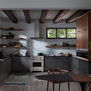 Contrast and Texture Kitchen with Laminate Cabinet Fronts