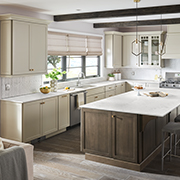 Neutral Kitchens with Countertop Pizzazz
